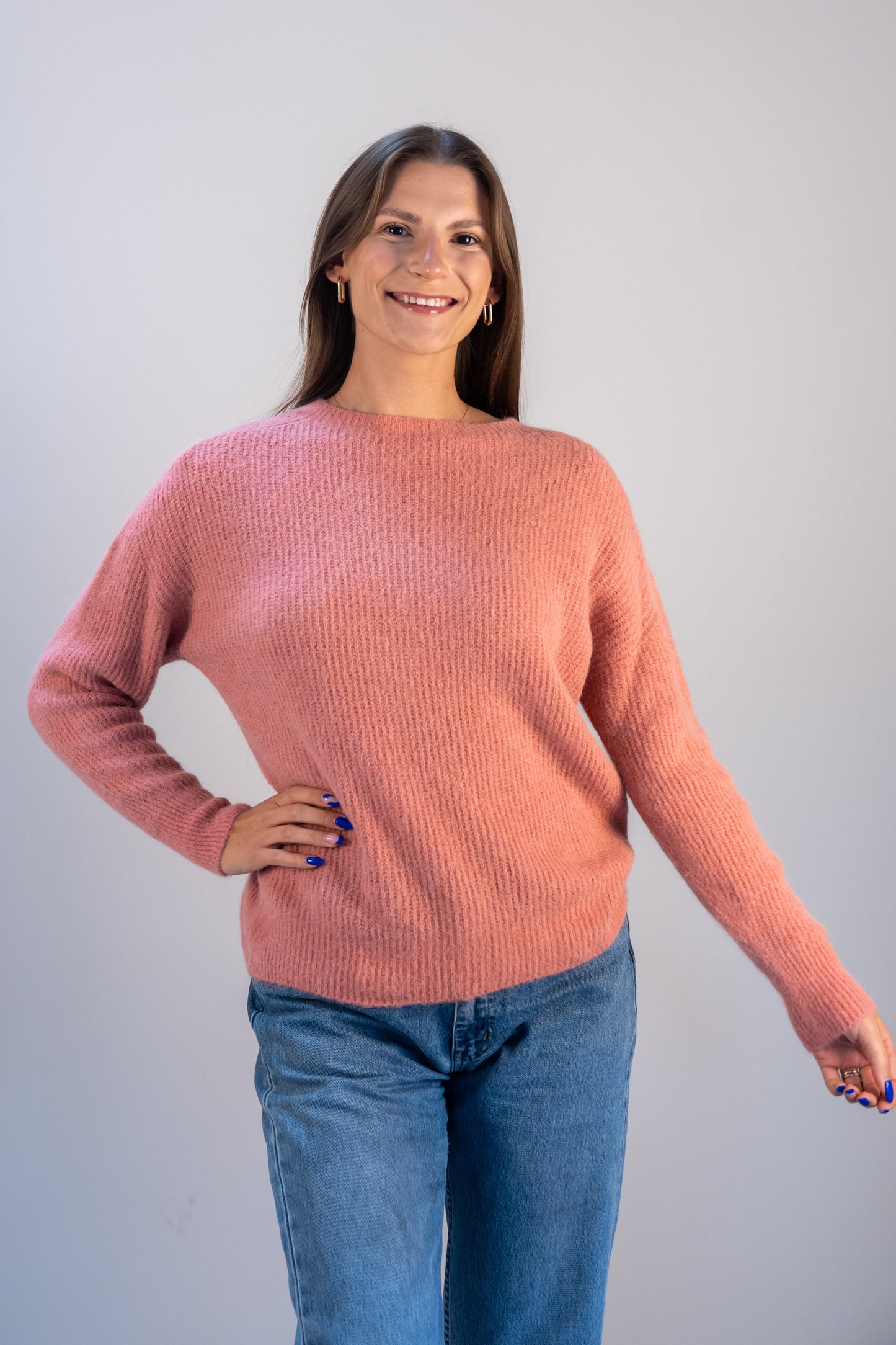 Megztinis "Cozy Touch" rožinis