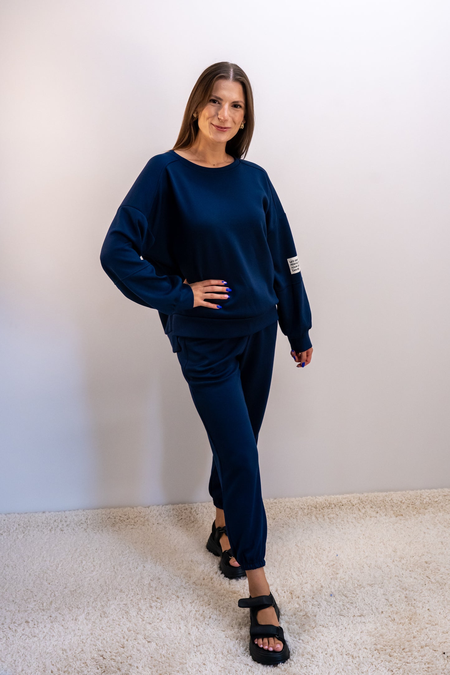 „Urban Muse“ mėlynas laisvalaikio kostiumėlis