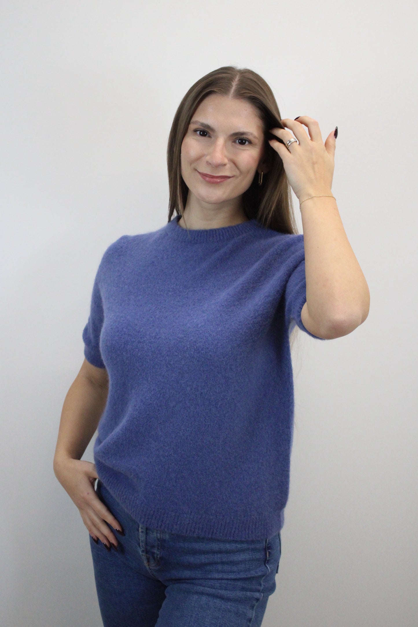 Megztinis "Simfonija" violetinė