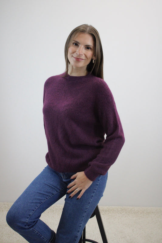 Megztinis "Rūkas" bordo