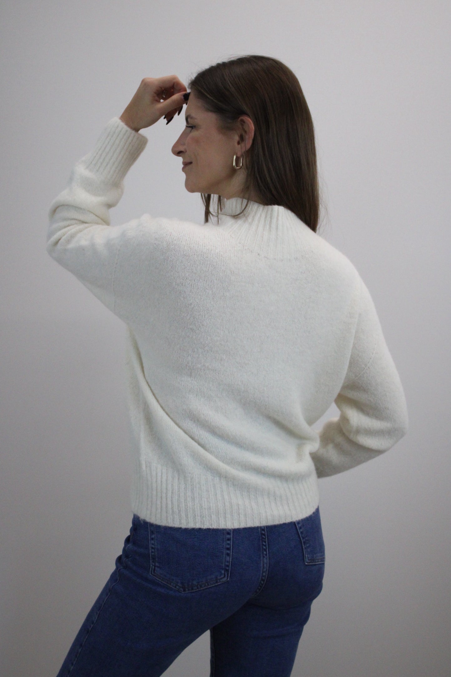 Megztinis "Cozy Touch" baltas