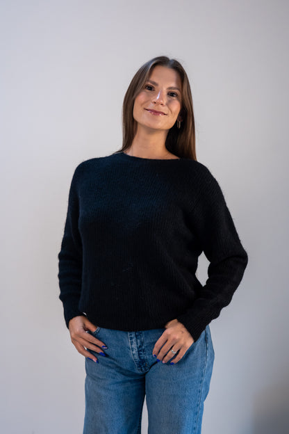 Megztinis "Cozy Touch" juodas