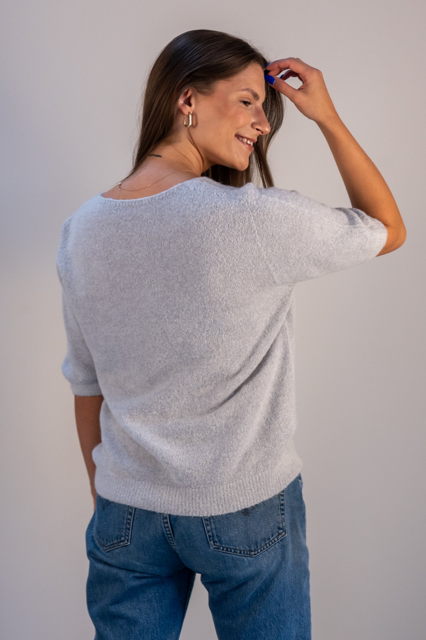 Megztinis "Soft Embrace" pilkas