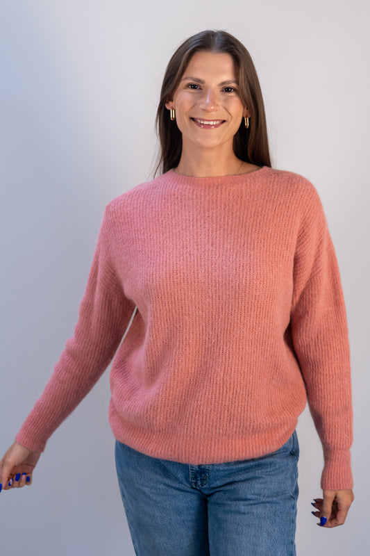 Megztinis "Cozy Touch" rožinis