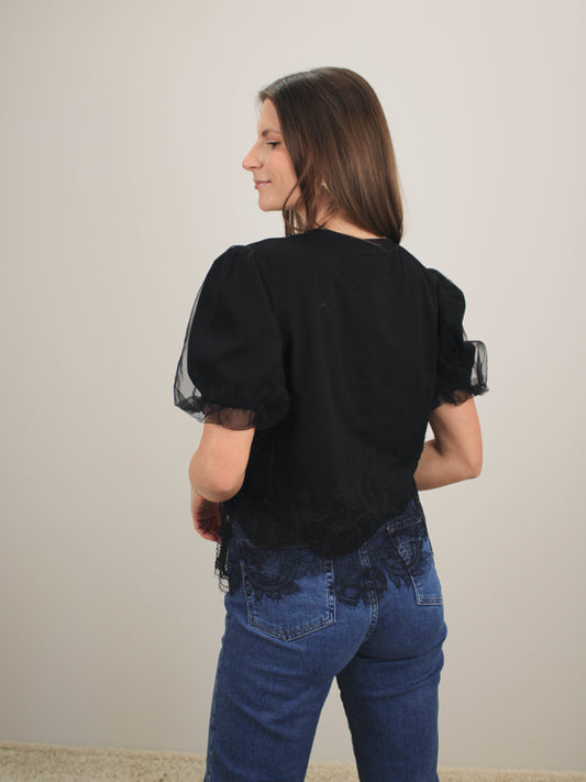 Palaidinė "Glamour" spalva juoda