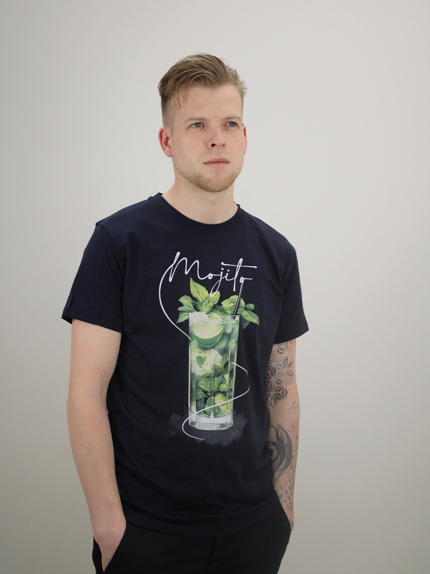 Marškinėliai „MOHITO MOOD“ spalva mėlyna