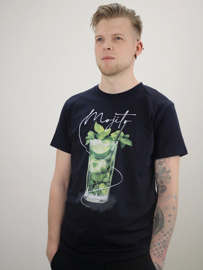 Marškinėliai „MOHITO MOOD“ spalva mėlyna