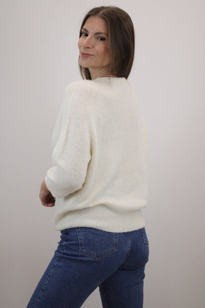 Megztinis "Favorite" baltas
