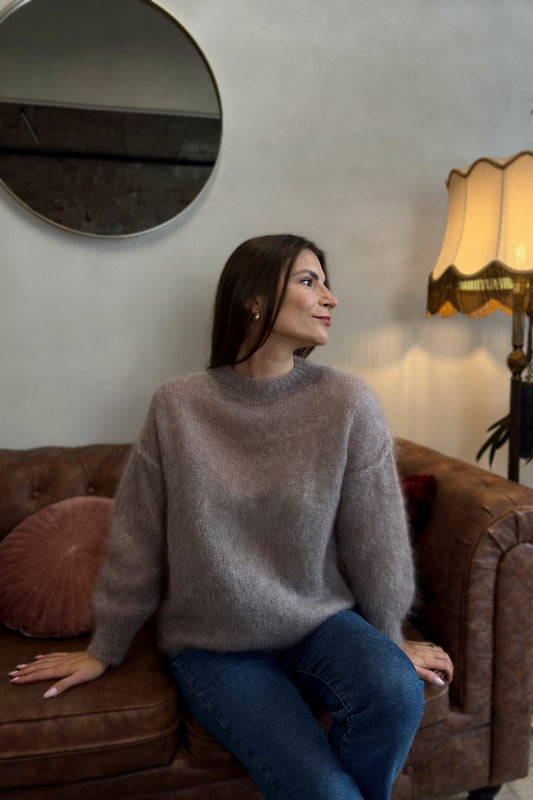 Moheros megztinis "Belle" rudas