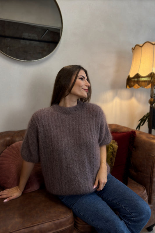 Prabangus Moheros megztinis "Bellini" capučino