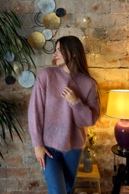 Moheros megztinis "Belle" rožinis