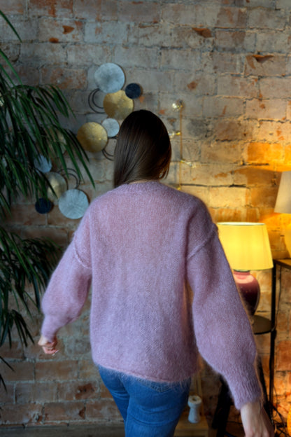 Moheros megztinis "Belle" rožinis