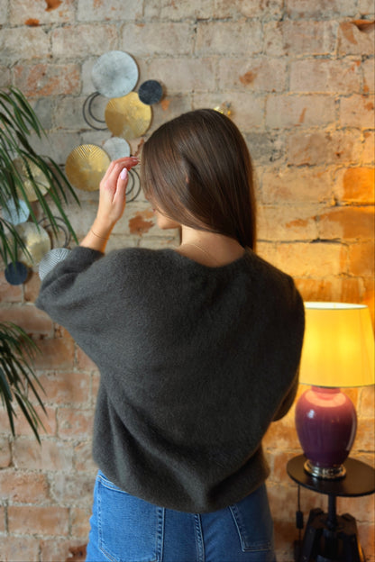 Moheros megztinis "Clair" žalias