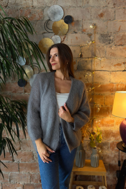 Moheros megztinis "Dune" pilkas