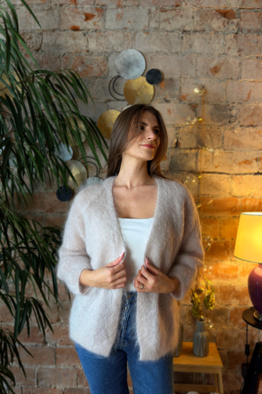 Moheros megztinis "Dune" latte