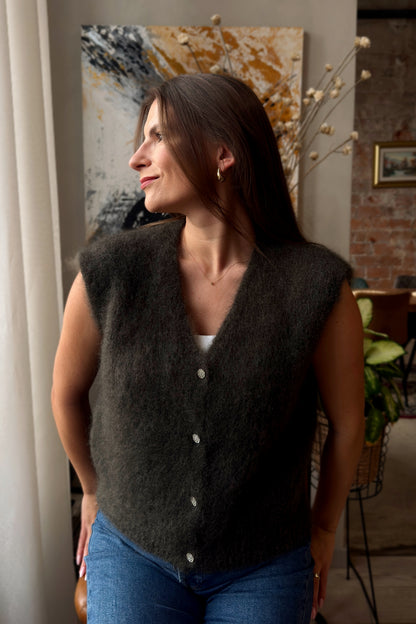 Moheros liemenė "Blanc" žalia