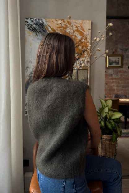 Moheros liemenė "Blanc" žalia