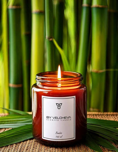 By Velcheva BAMBOO aromatinė žvakė