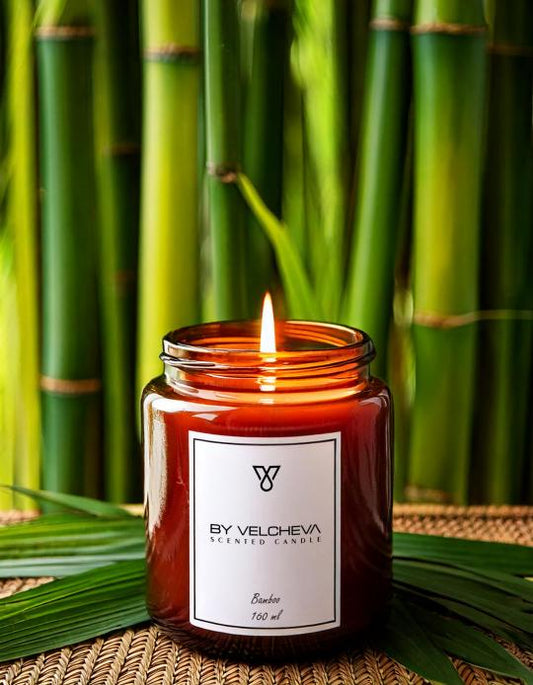 By Velcheva BAMBOO aromatinė žvakė