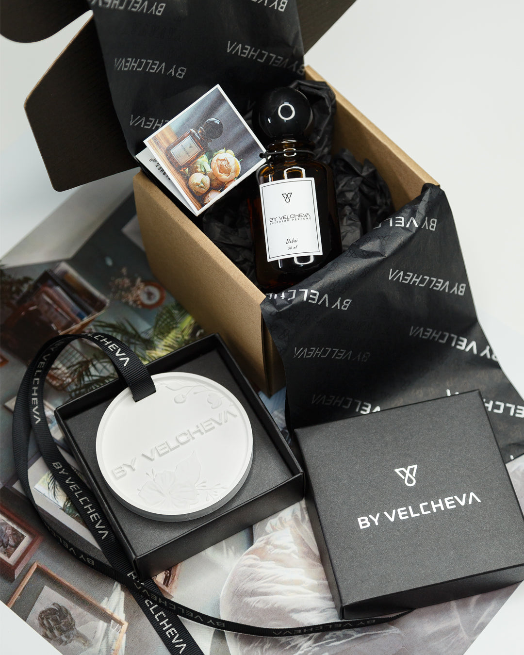 By Velcheva dovanų rinkinys namams – interjero kvepalai ir kvapas spintai