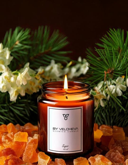 By Velcheva SUGAR aromatinė žvakė