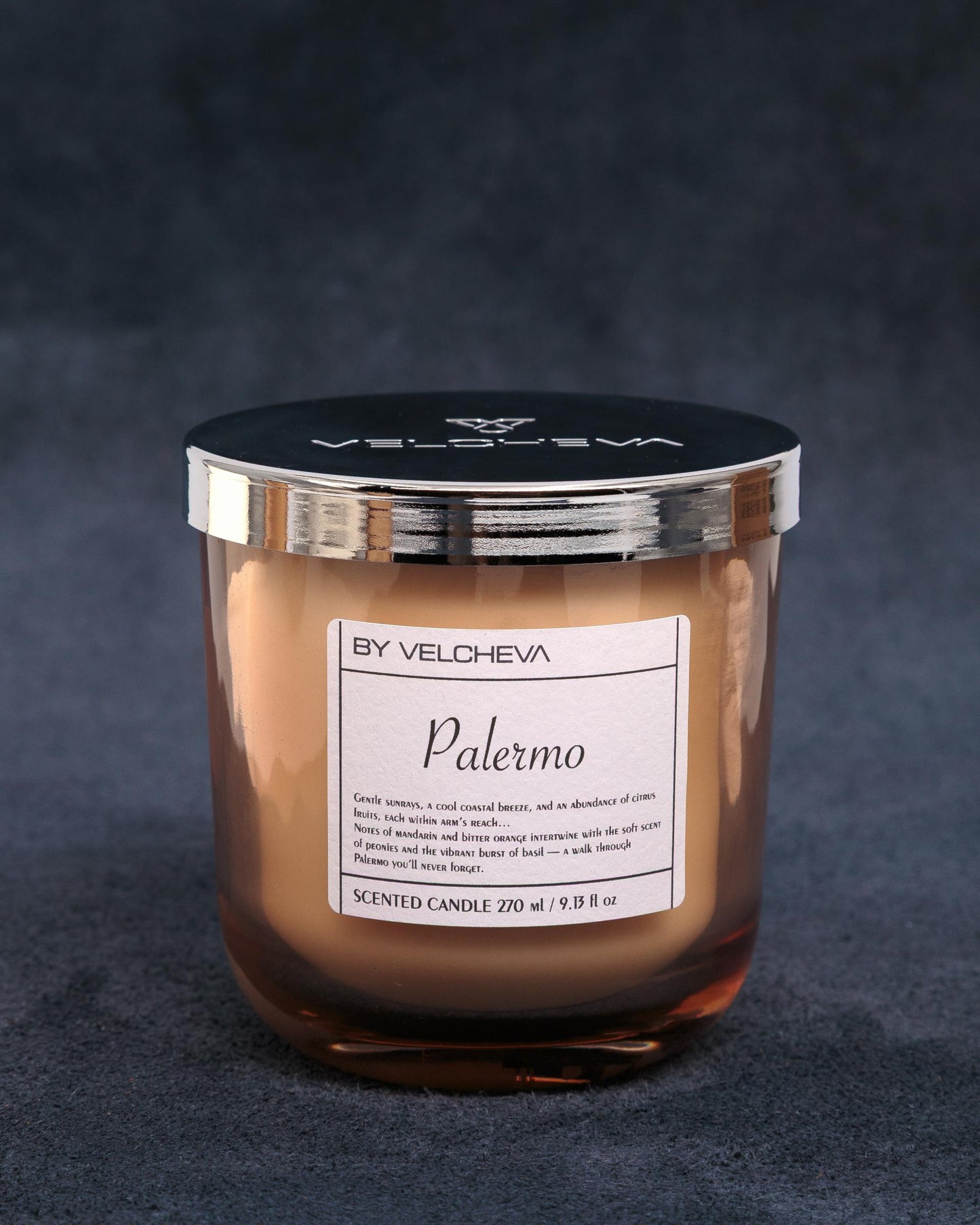 By Velcheva PALERMO aromatinė žvakė – Limited Edition