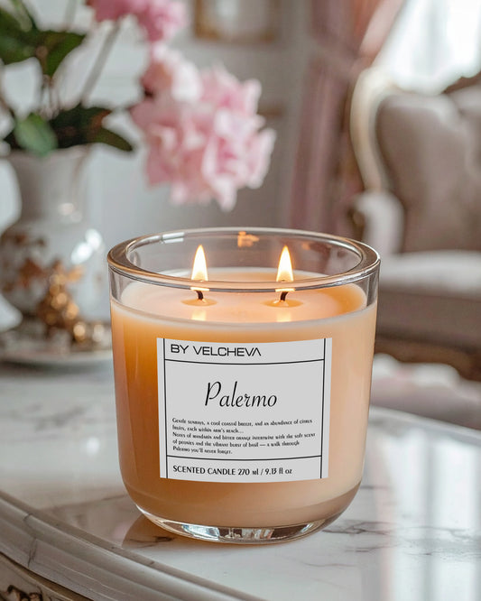 By Velcheva PALERMO aromatinė žvakė – Limited Edition